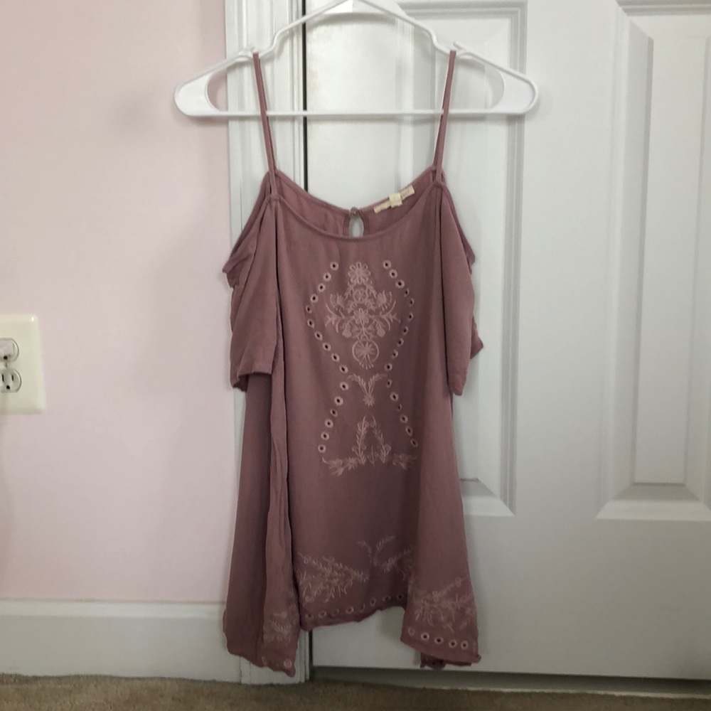 Pacsun Purple Off the Shoulder Top
